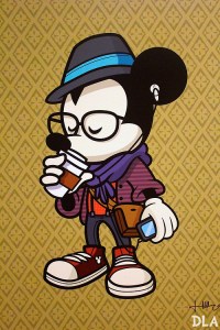Hipster Mickey by derekdla@tumblr.com